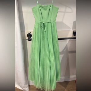 Hutch Strapless Green Dress